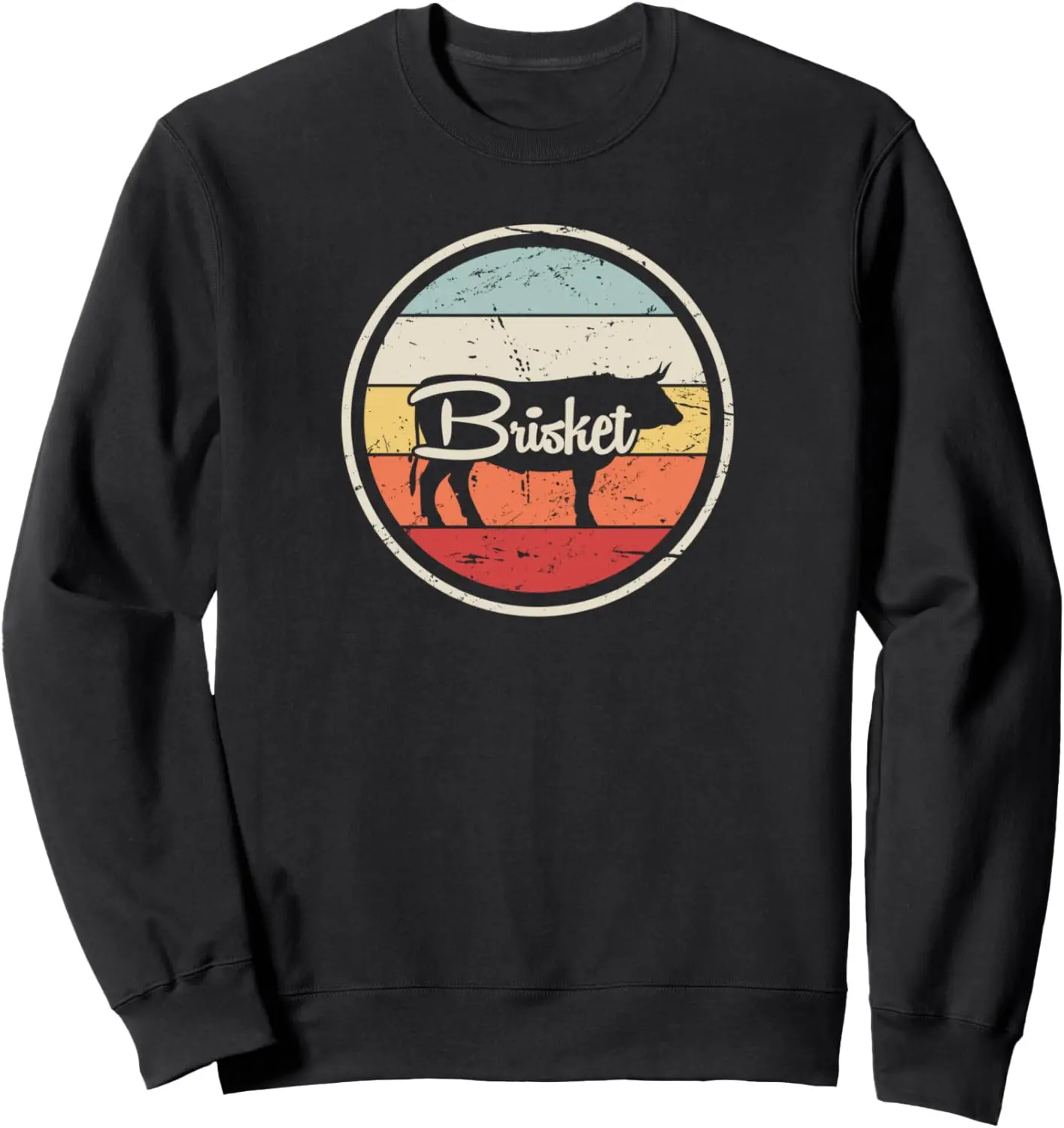 Retro Vintage - Brisket & Barbecue Grill Shirt / BBQ Brisket Sweatshirt