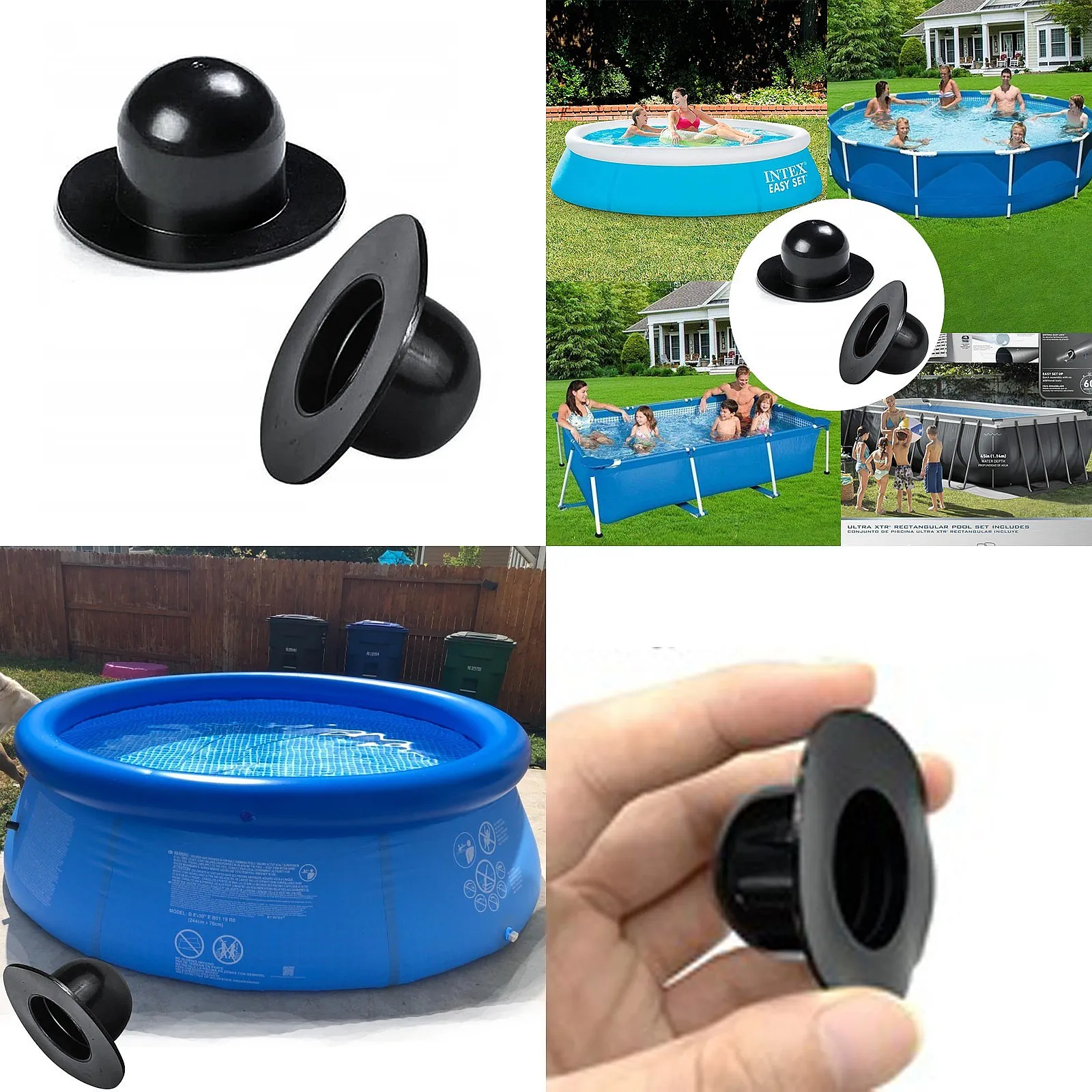 Amazon Style Intex Bestway Pool Wall Valve Plug Replacement Filter Pump Hole Cap