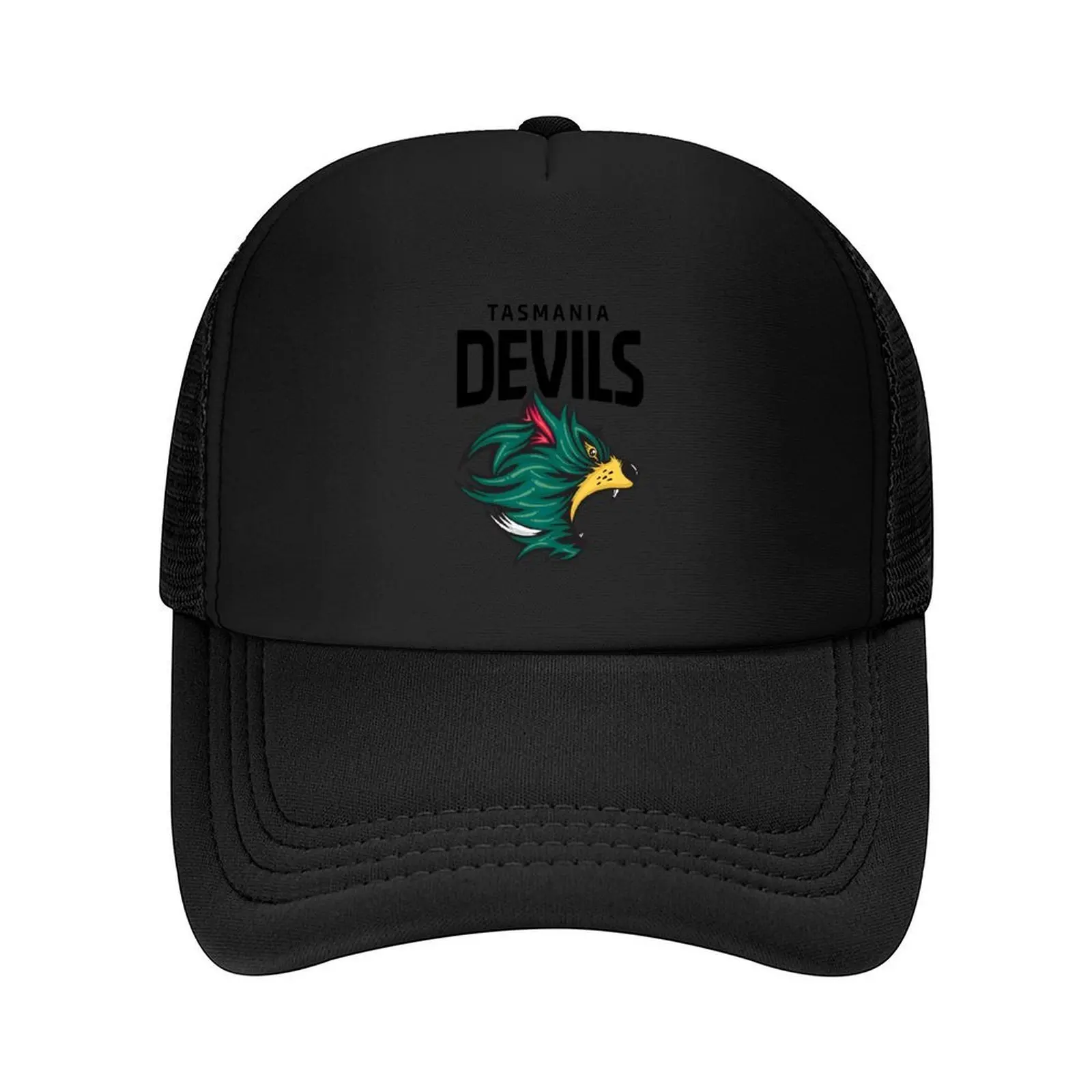 

Tasmania Devils Football Club Black Lettering Baseball Cap Funny hats Fishing cap Cosplay Women Beach Fashion Men's