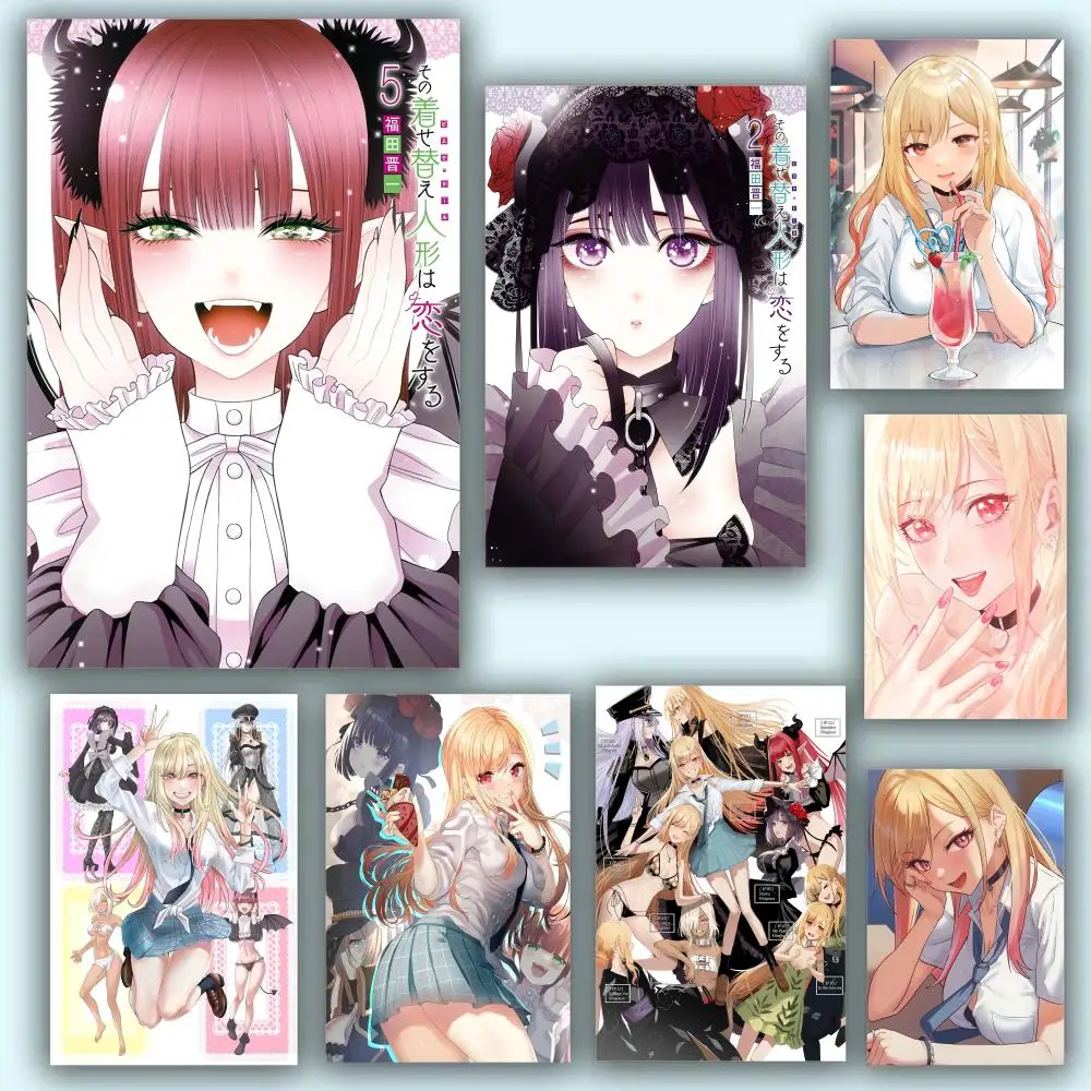 Poster HD Anime Hot Theme Singer/OST/Movie-Waterproof Self-Stick Home Decor M-Marin K-Kitagawa Vintage