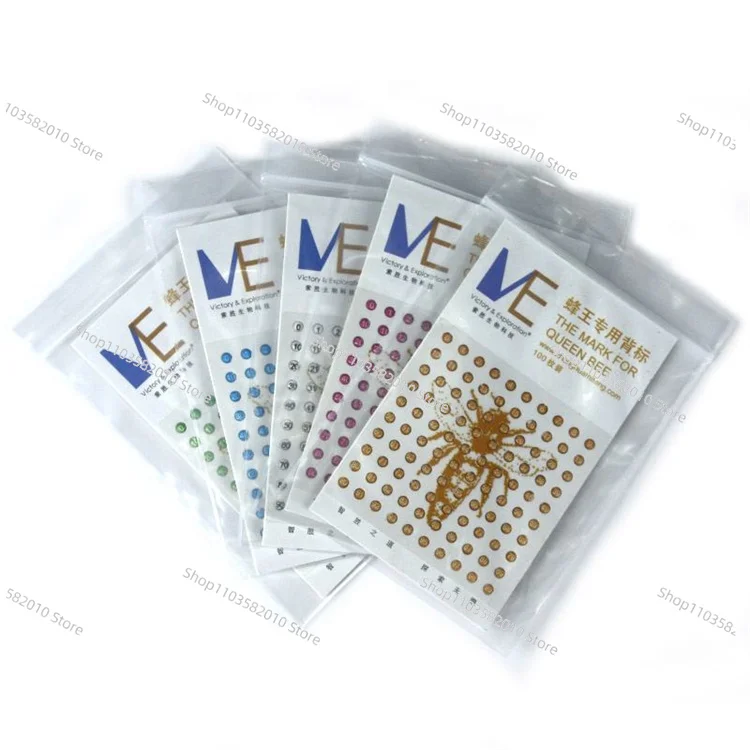 2025 Queen Bee Marking Numbers Round Tags ID Number Tags for Bee Queen Marker Identification