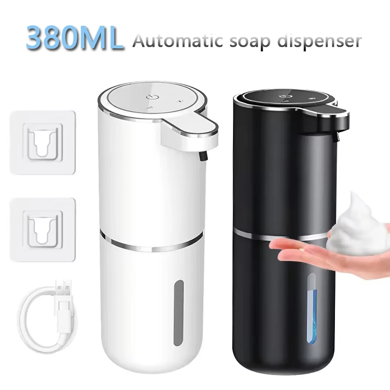 

380ML Automatic Soap Dispensers Foam Machine Contactless Induction Hand Washing USB Rechargeable Intelligent 4-Gear Adjustable