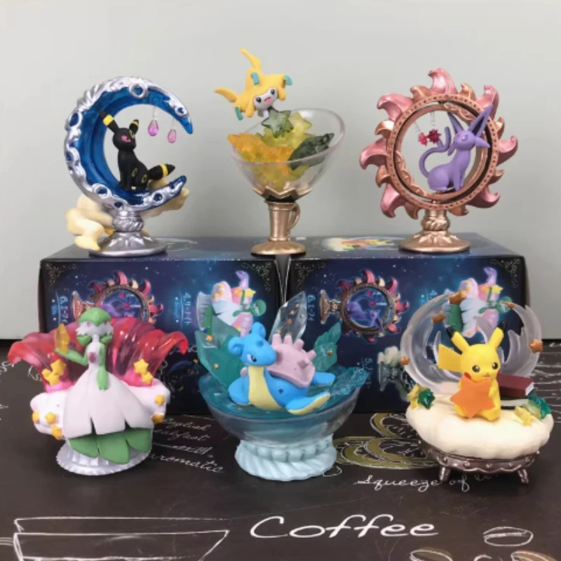 

Pokémon STARRIUM Dreaming Moonlit Night Star Walk Pikachu Eevee Blind Box Anime Figures Snorlax Surprise Gift Collection Toy
