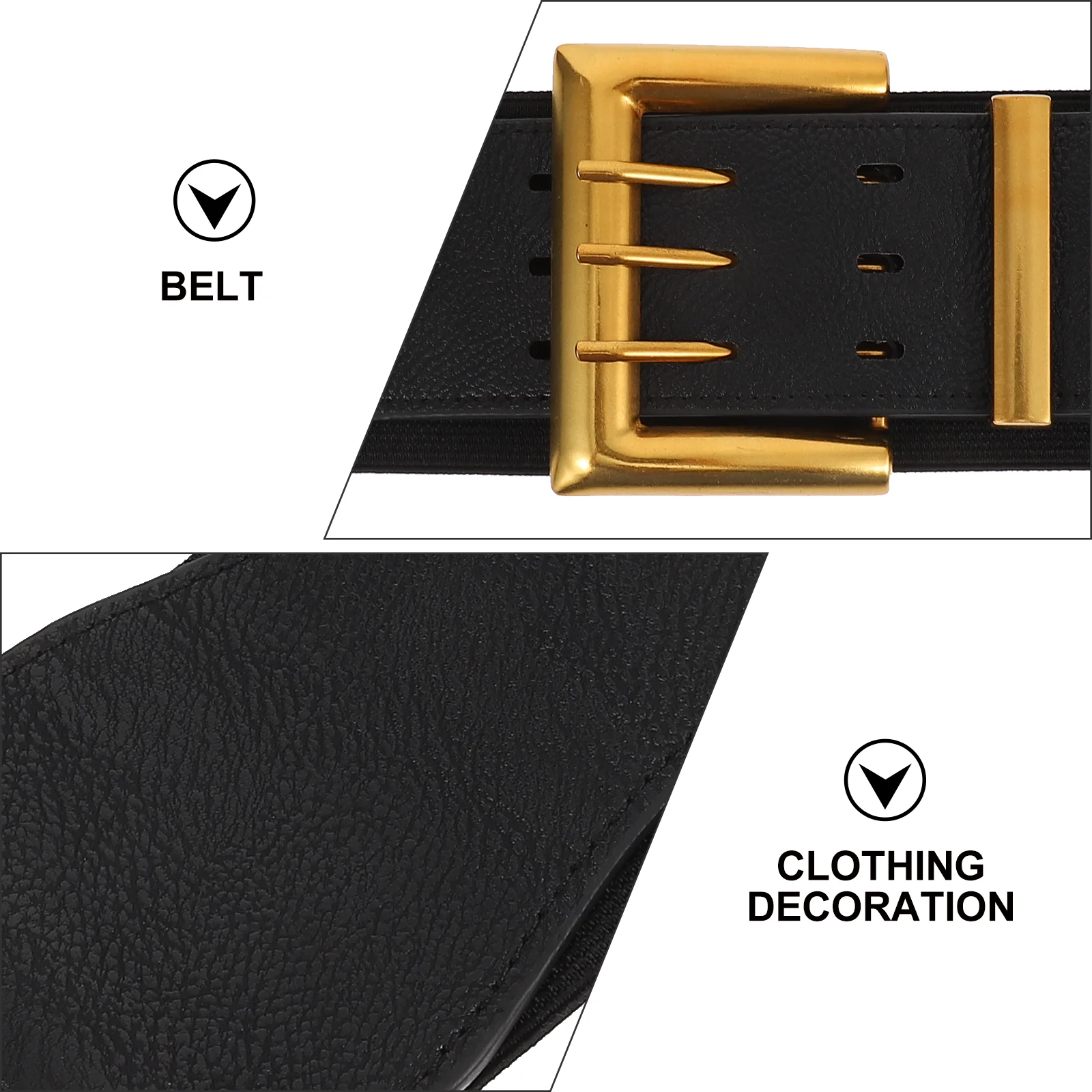 

Wide Waist For Women Stylish Dress Belt Elastic Stretch Resistant Wear Resistant Flexible Elegant Decorative Belt Party Dance