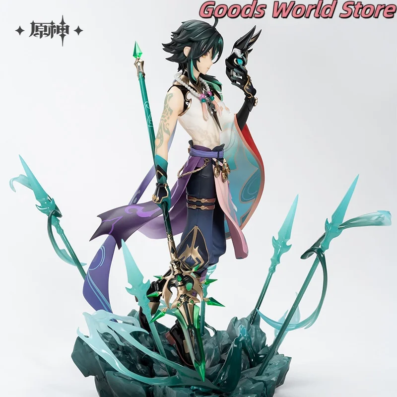 

In stock Xiao figurine Model ornament Original Merch Anime Game Genshin Impact Xiao Cosplay Costume Halloween GIft