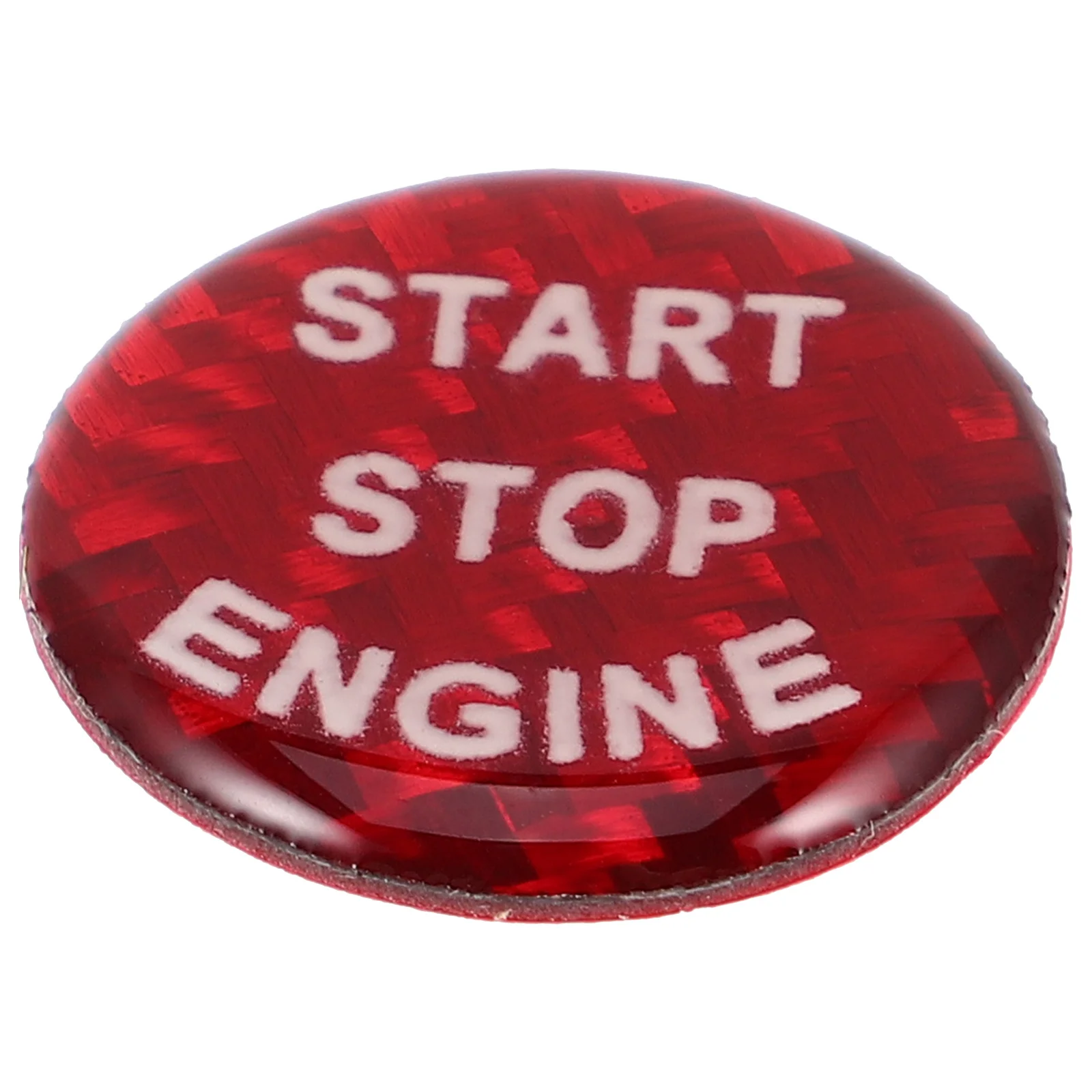 Car Push Start Button Cover Sticker 21mm Plastic Engine Start Stop Button Cover Automotive Ignition Switch Interior Accessories