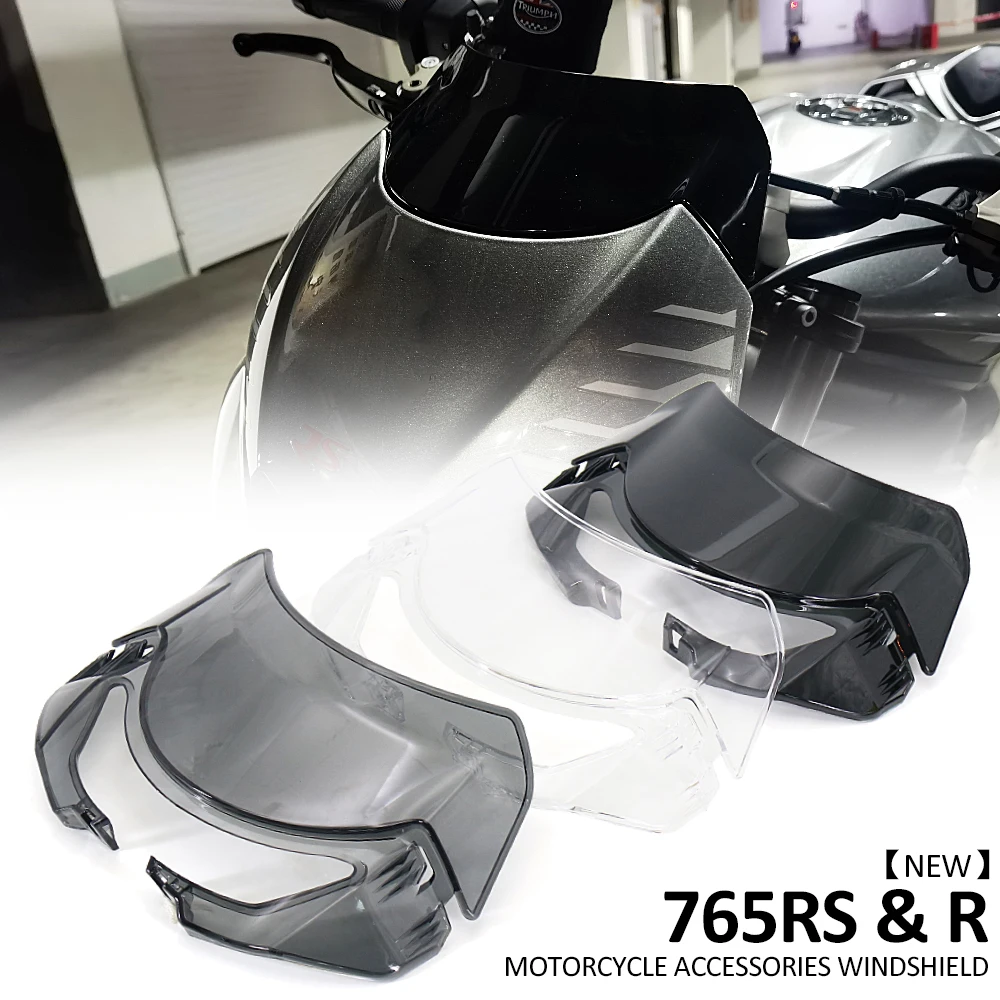 2020 2021 2022 765 RS R S Motorcycle Windshield Windscreen Athletic Wind Deflector For Street Triple 765S 765RS 765R S660 S 660