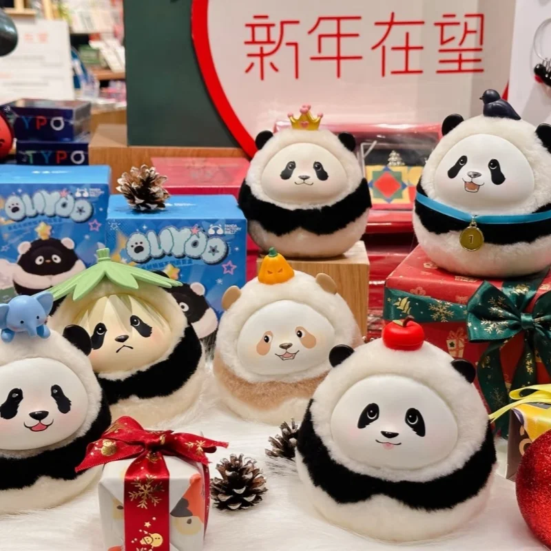 

Panda Factory Guobu Guolai Panda Tumbler Blind Box Ouyoo Series Wool Plush Figurine Doll Gift For Kids 6 Regular