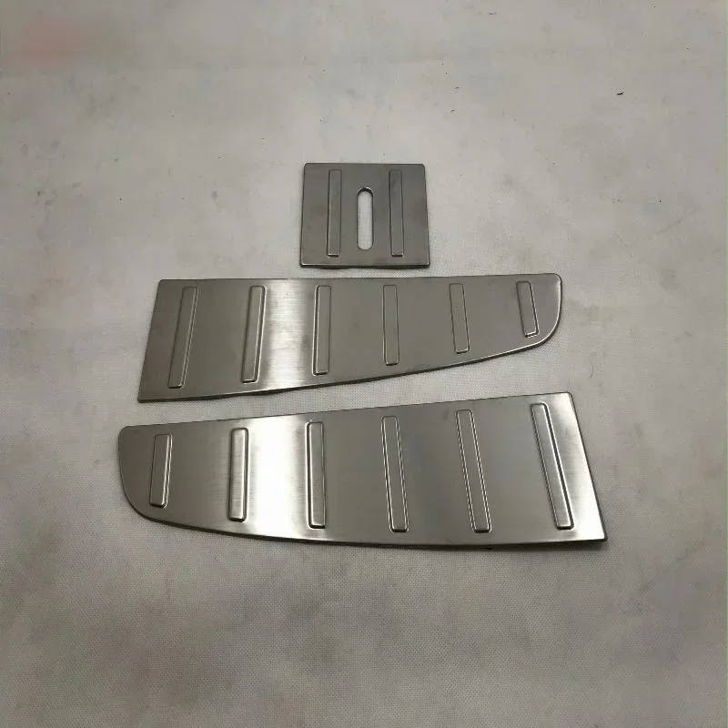 

Накладка на ножку заднего бампера из нержавеющей стали для Tesla Model X 2016 2018, Защитная Наклейка на порог, аксессуары для стайлинга автомобиля