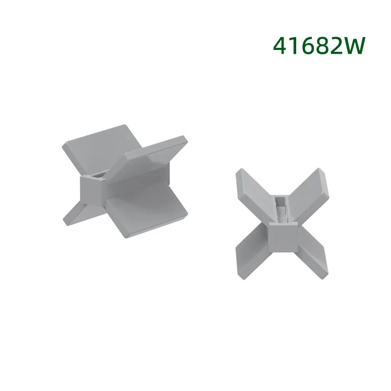 MOC 10PCS Part Bricks 41682W Special Cross Missiled Rack Building Blocks Support Bracket 2x2 Compatible Particle Toys Kid Gifts