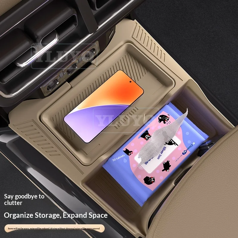 For BYD Leopard 5 DENZA B5 Central Console Storage Box Under Armrest Storage Tray Storage Box Mat Car Interior Accessories