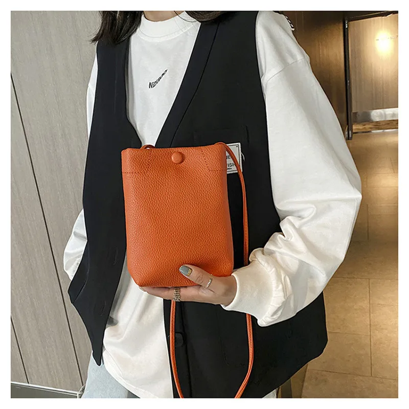 New Women Soft PU Leather Handbags Female Retro Mini Shoulder Bags Phone Pocket Card Holders Fashion Crossbody Bags For Girl