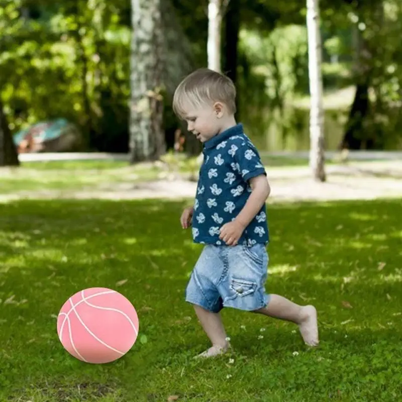 HUA 18CM Foam Silent Basketball Indoor Trainingsbal Ongecoat Geluidsarme basketbaltraining voor kinderen Verschillende indooractiviteiten