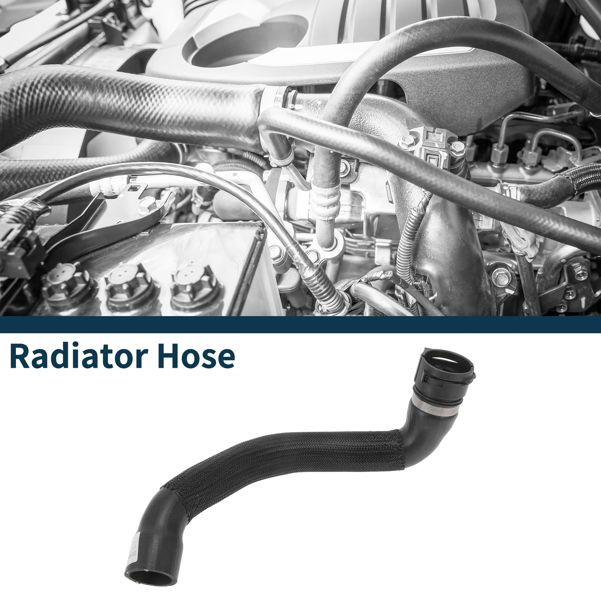 

UXCELL Шланг радиатора нижняя водопроводная труба для Volvo XC90 2006-2014 No 31319445 Резиновая черная