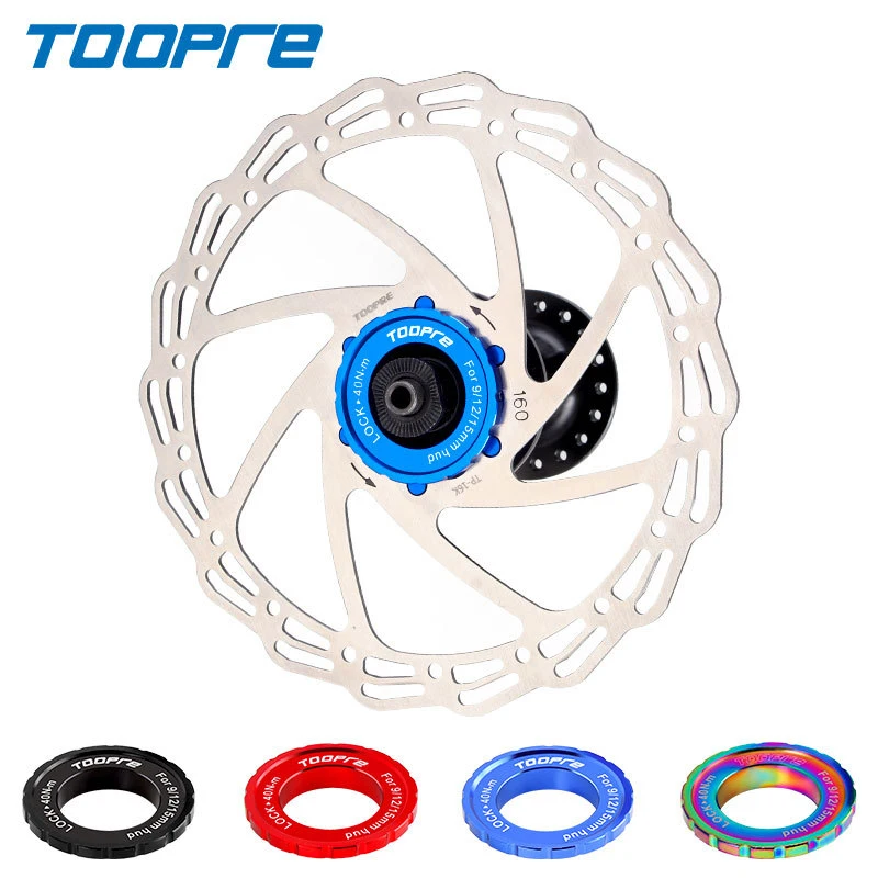 Toopre Bicycle Centerlock To 6-Hole Adapter Mountain Bike Hub Center Lock Conversion 6 Bolt Disc Brake Rotor Bike Accessoires