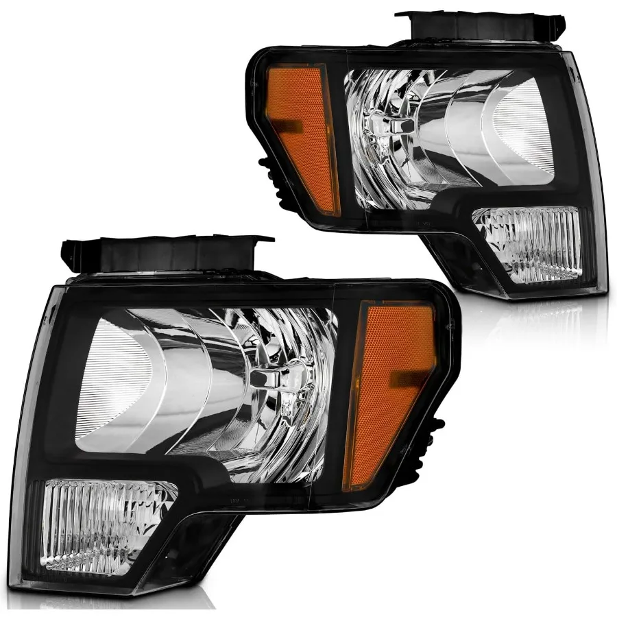 

Фары в сборе для замены фар F150 20092014 года с черным корпусом для улучшенной видимости левой и правой стороны и