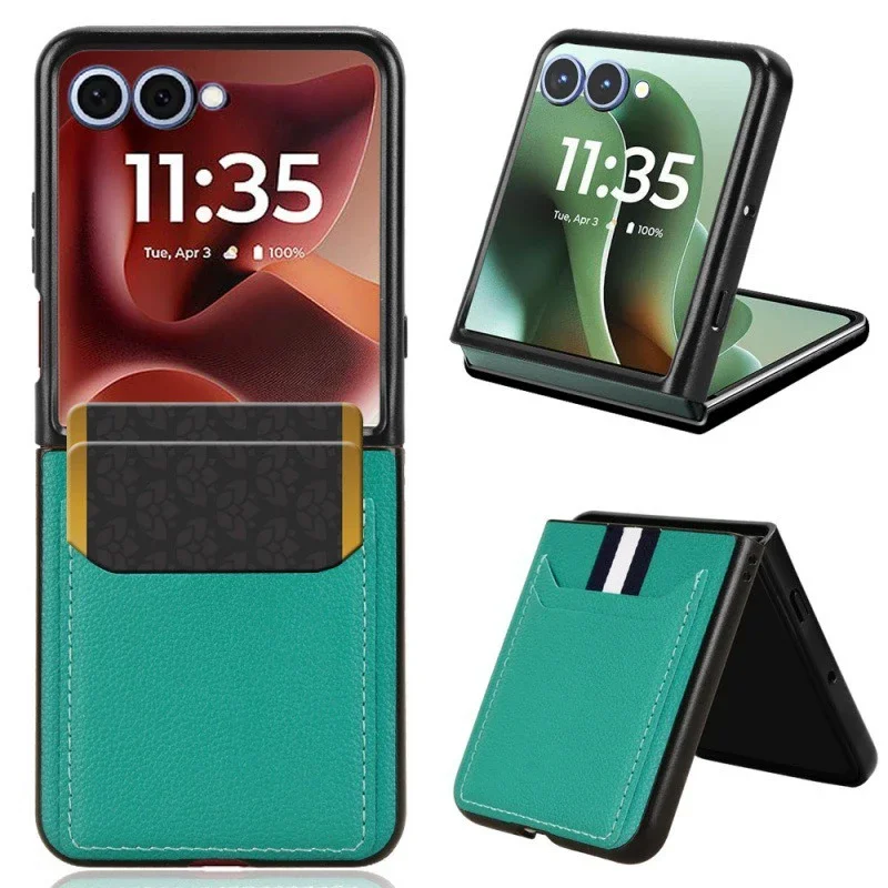 

For Samsung Galaxy Z Flip 7 FE Case Luxury Wallet Leather Case foldable Shell For Samsung Galaxy Z Flip 7 FE Casing Funda Capa