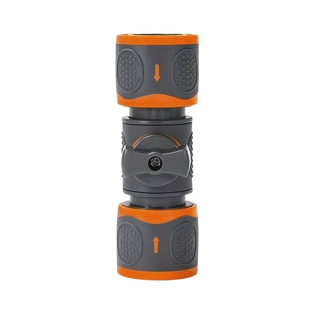 1pcs Garden Hose Connector Built-in Shutoff Valve ABS Quick Connect Coupler Water Pipe Joint  Irrigation System Adapter