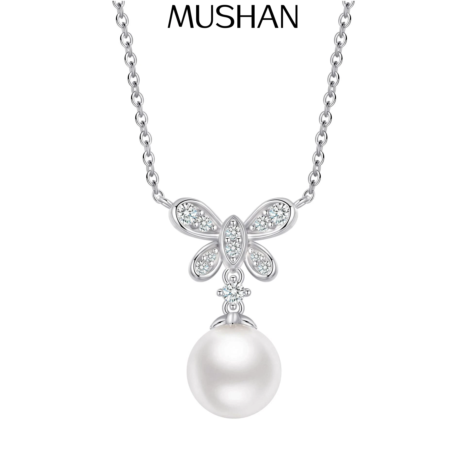 

MuShan Jewelry 925 Sterling Silver Necklace Choker Chain HCD Diamonds Timeless Style Statement Jewelry Women Necklaces Jewelry