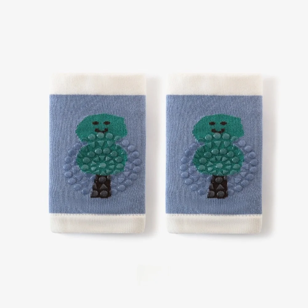 Summer Thin Baby Knee Pads Anti-Slip Cartoon Patterns Crawling Protector Soft Knit Cotton Safety Protector Knee Elbow Protector