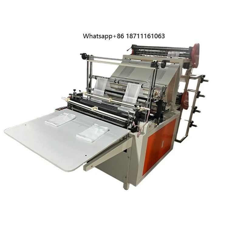 Double Layer Four Lines Nylon Bag Cutting Machine Plastic Bag Sealing  Machine Cutter