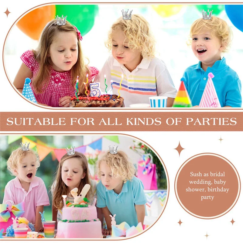 

Золотая Корона Торт Топпер 10 шт. Мини Корона Принцесса Топпер Кристалл Детские Украшения Для Волос для Свадьбы День Рождения Украшения Торта