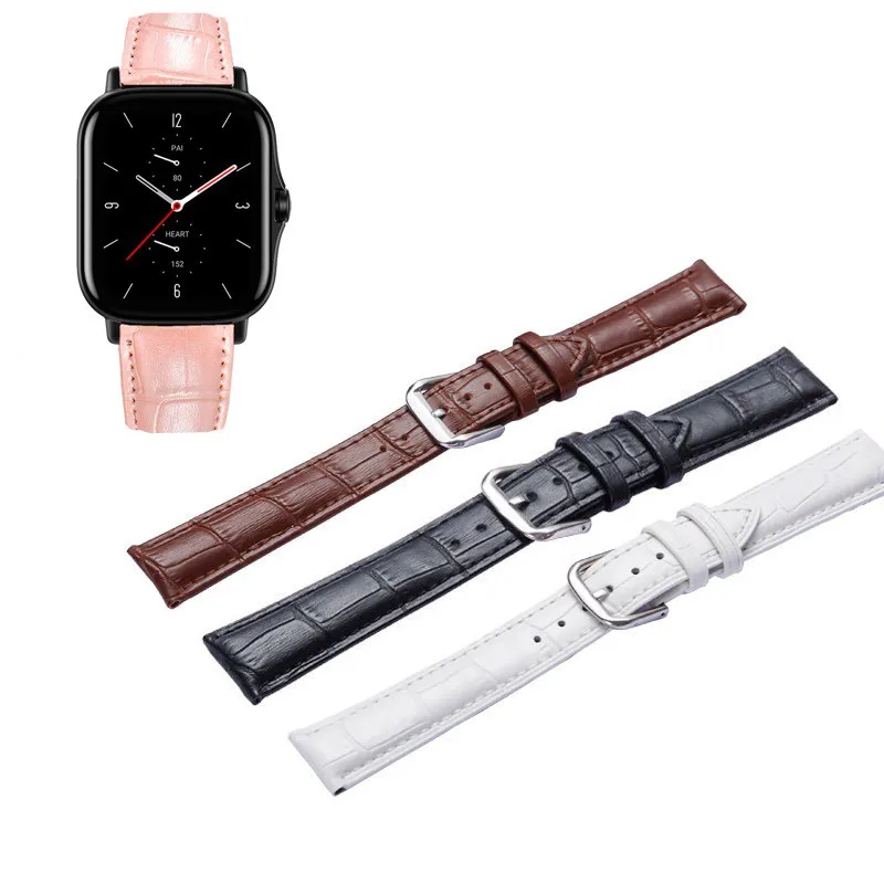 

Quality Leather Strap Watch Band For Huami Amazfit GTS2 GTS4 mini GTS3 GTS2e Neo GTS 2 3 4 2e