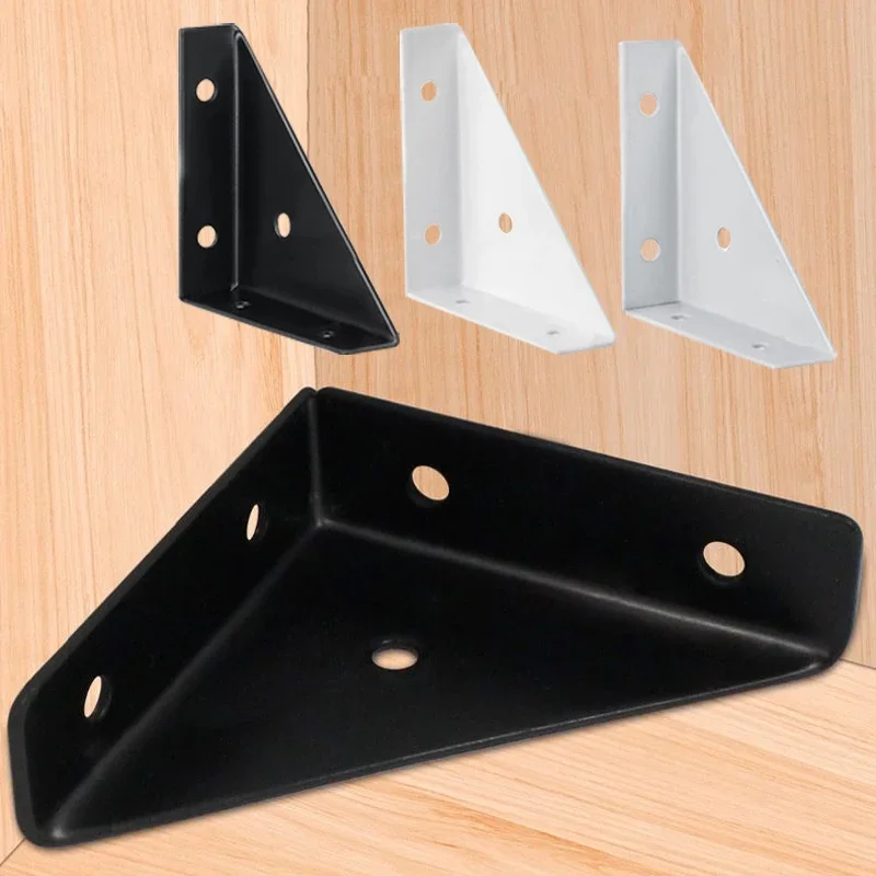 ซ่อมแซมขายึดโค้ดมุมสามเหลี่ยมฉากขวา 12 ชิ้น ใช้สำหรับรองรับและเสริมมุมตู้และเตียง