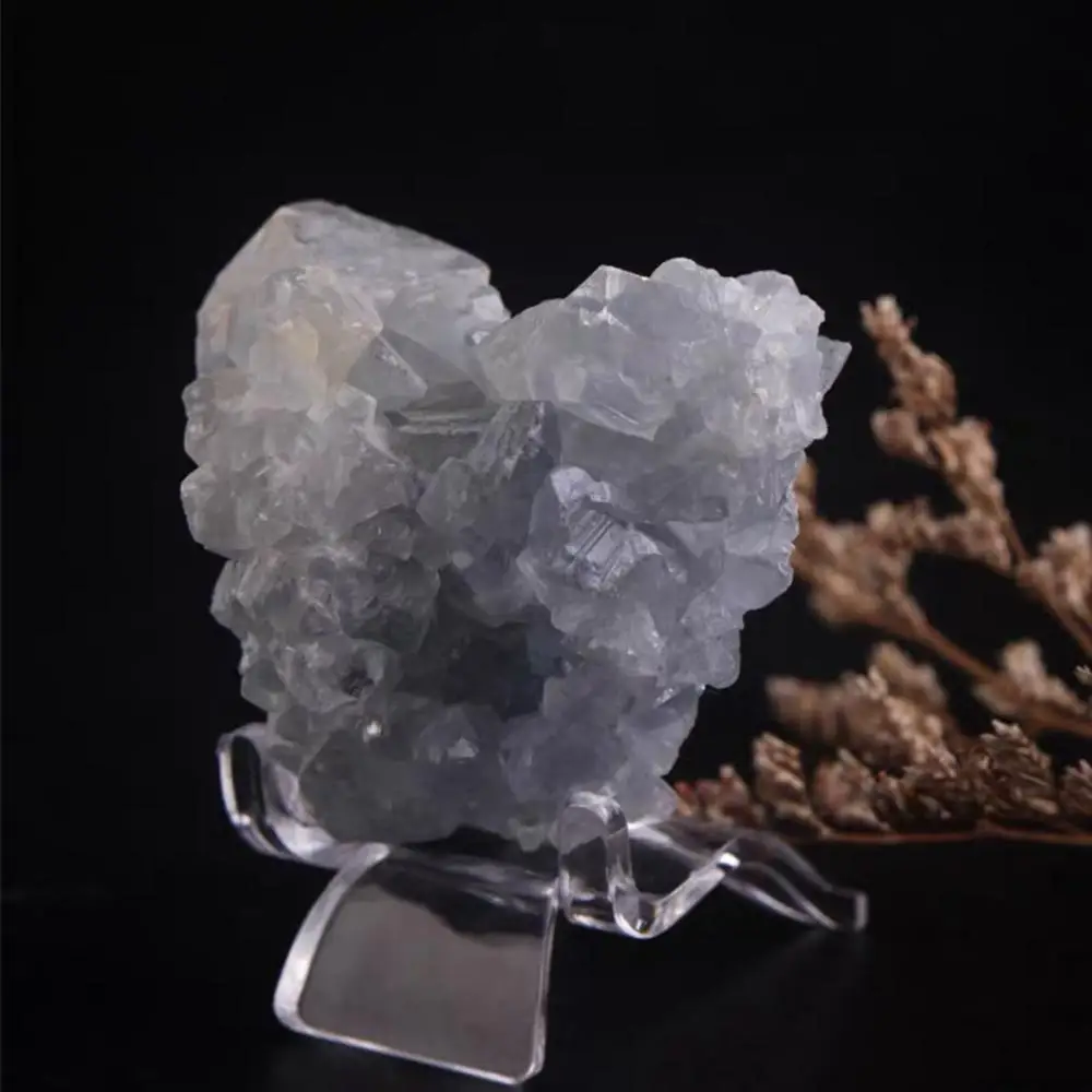 10 pièces Agate géodes spécimen acrylique support Base présentoir chevalet support minéral