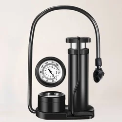 Mini Portable Tire Floor Pump Highpressure Foot Bike Inflator Activated With Barometer Bla LEIBOO WiredWireless Car Air Compress