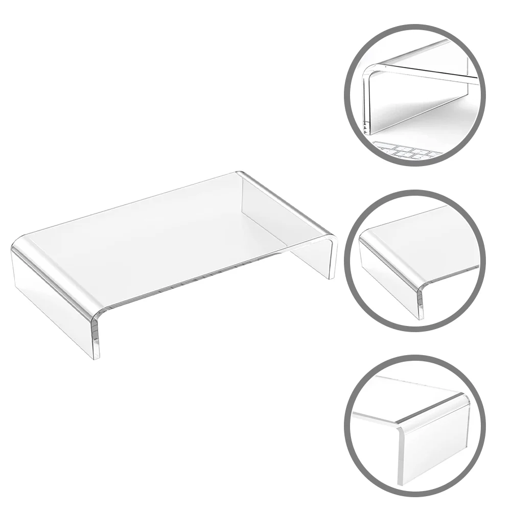 

Display Stand Monitor Riser Computer Laptop Stands Bracket Office Acrylic Storage Desktop Miss
