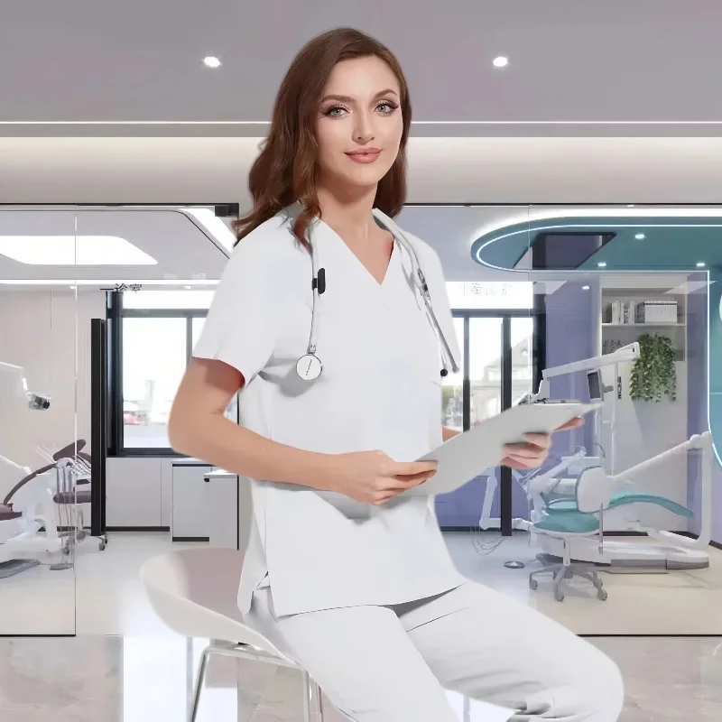 Mundur medyczny Peeling Szpitalny zestaw peelingów roboczych Hurtownia mundurów pielęgniarskich Kobiety Opieka zdrowotna Apteka Klinika Odzież robocza