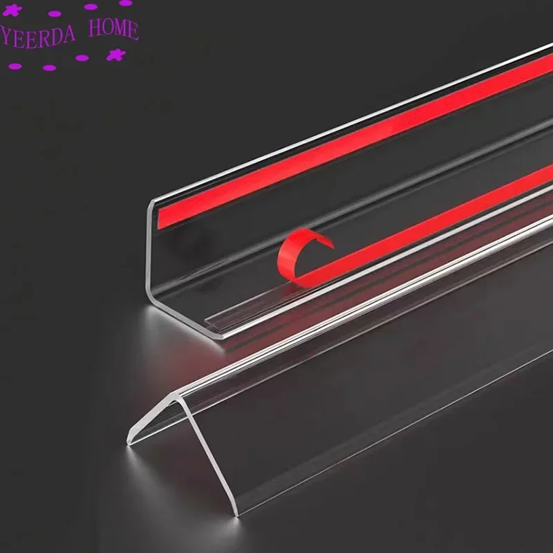 Acrylic transparent corner protection strip Right Angle Plastic bar L-shaped External corner anti-collision strip