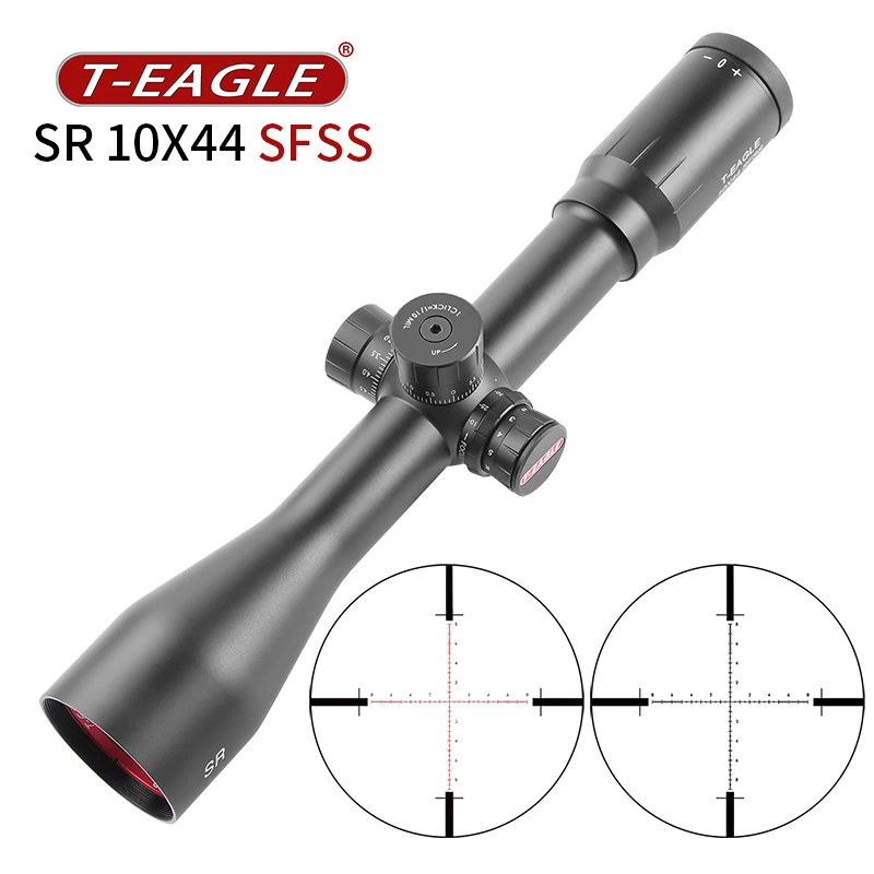 

T-EAGLE SR10x44SF Tactical Riflescope Optic Sight Red Illuminated Hunting Scopes Rifle Scope Sniper Airsoft Scope Sight