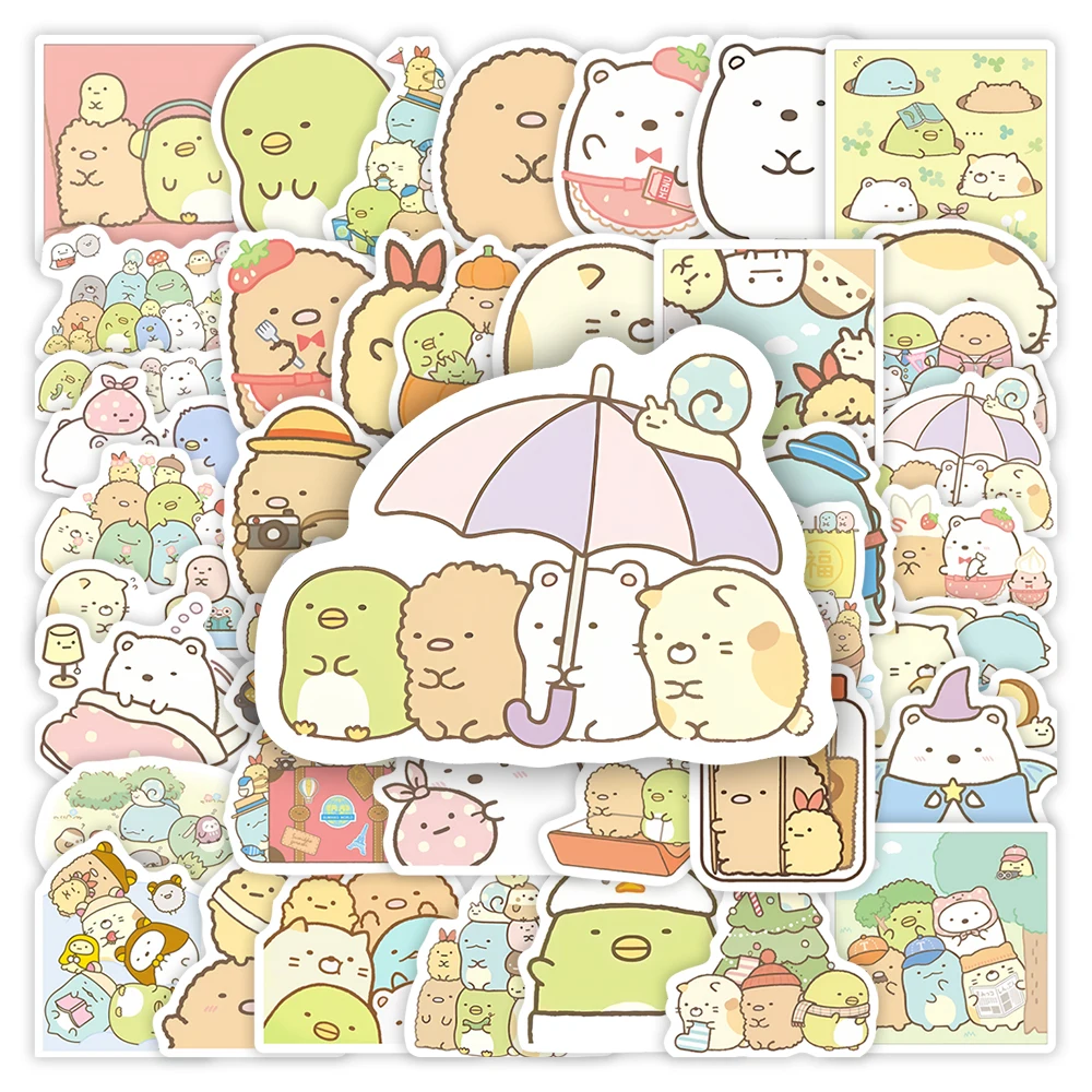 Cute Cartoon Sumikko Gurashi Sticker Kid DIY Toy Gift Waterproof Graffiti Decal for Scrapbook Journal Luggage Bottle Decorative