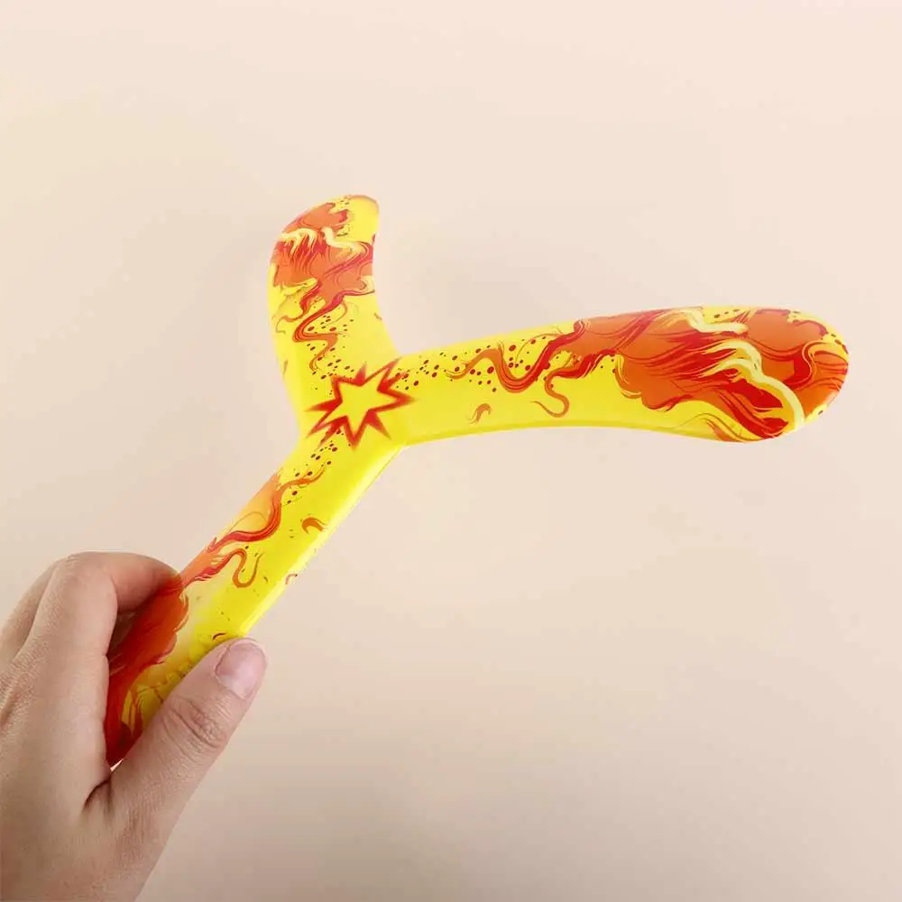 Boomerang Sports Thrower Toys for Children, Jogo interativo ao ar livre, Bumerangue de três folhas, Return, Presentes