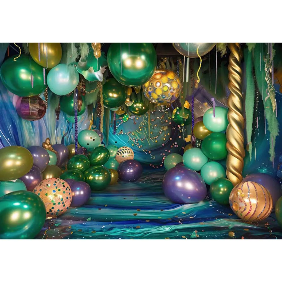 

Allenjoy Underwater-Themed Balloon Decor Backdrop