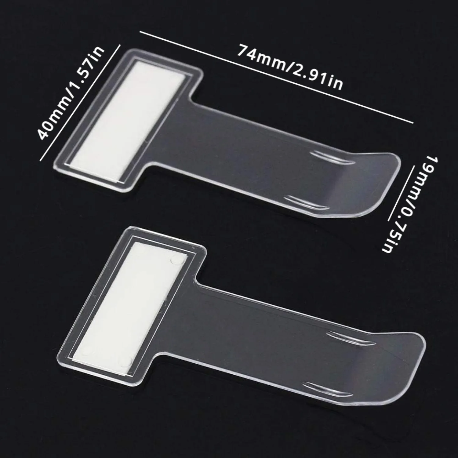 5pcs Clear Plastic Car Vehicle Parking Ticket Permit Holder Clip Car Windscreen Window Ticket Holder Clip Stickers Kit