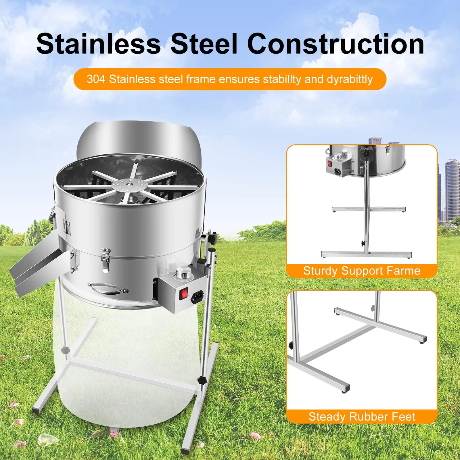 

2026 sell Industrial Grade 16'' 19'' 24'' Electric Leaf Bowl Trimmer Twisted Spin Cut with Hand Drive Grass Trimmer for Plant He