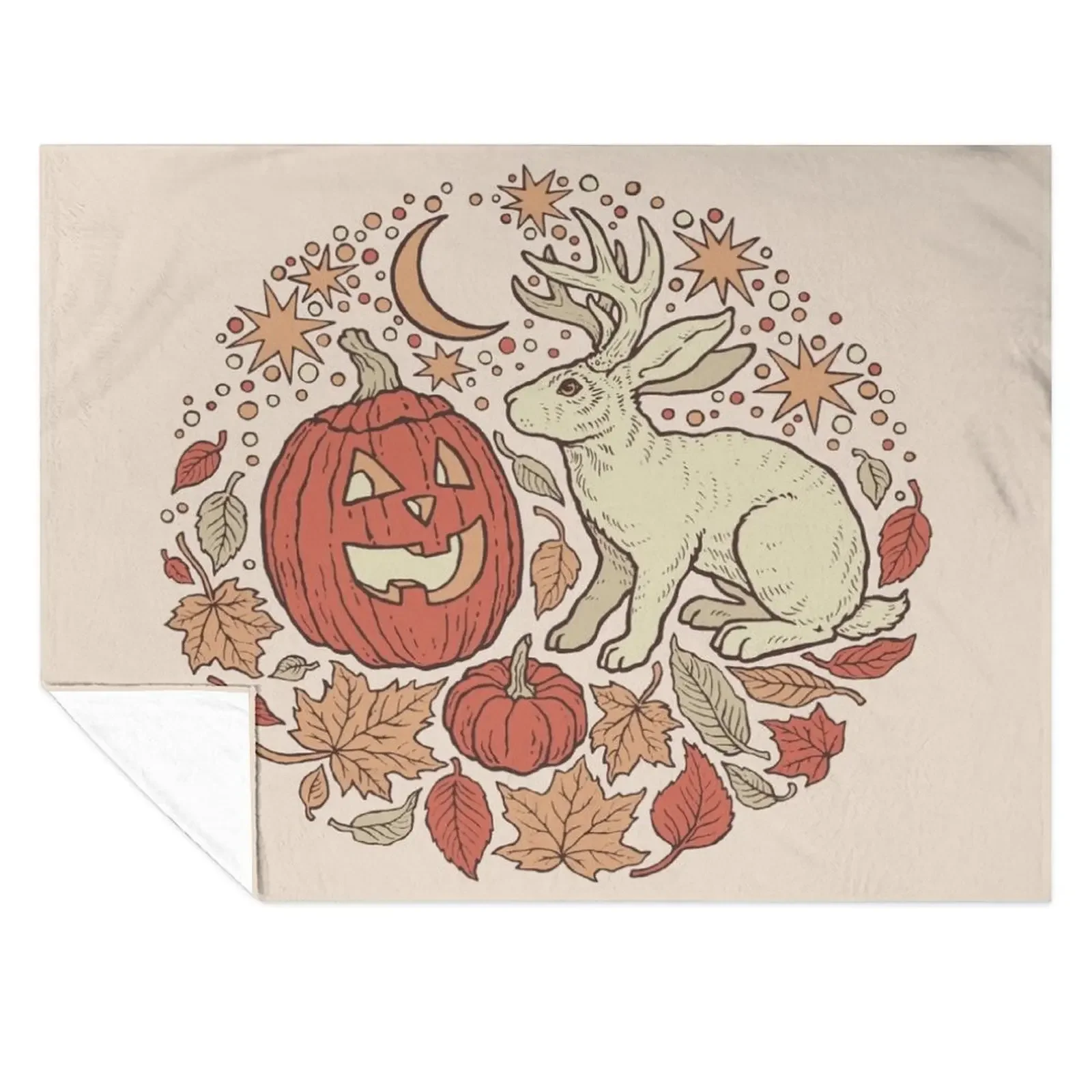 

Halloween Friends | Autumn Palette Throw Blanket Tourist heavy to sleep Retros manga Blankets