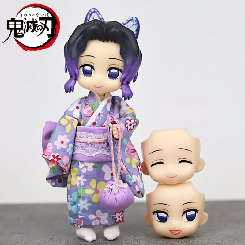 

Kawaii Demon Slayer Ob11 Kochou Shinobu Figure 1/12 Bjd Action Figurine Pvc Model Statue Doll Desk Decor Collectible Gift