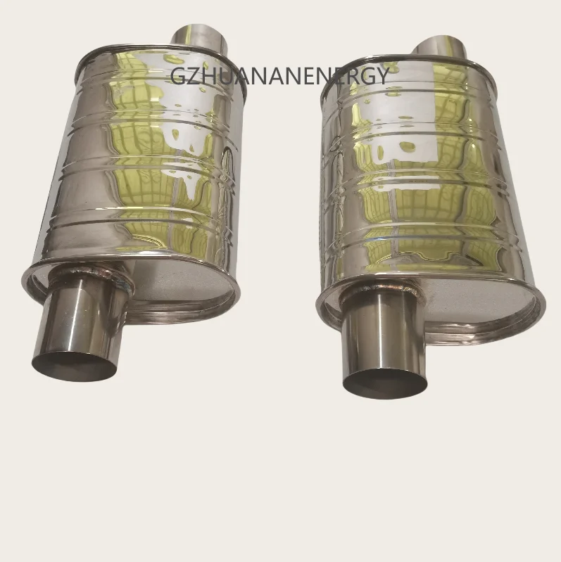 Factory Direct 3 Inch Stainless Steel Exhaust Pipe Muffler Universal Car Exhaust Muffler System With Box Packing