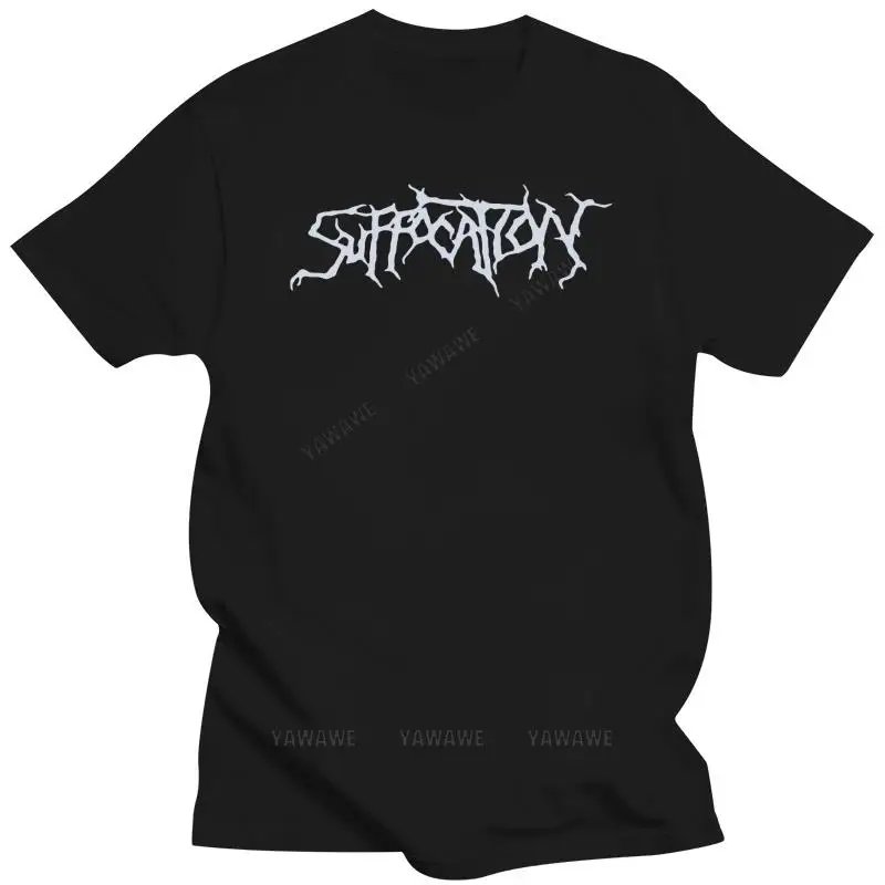 Suffocation Logo Mens N Women Black White T Shirt Tee Xs 4Xlharajuku Streetwear Shirt Men MAN TEE-SHIRT TOP