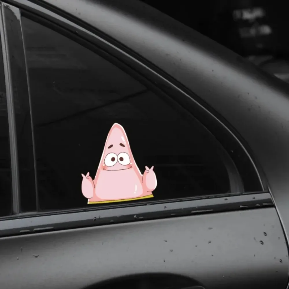 SpongeBob Waterproof Stickers Cute Car Scratch Cover Sticker Anime Funny Stickers Car Window Decoration Stickers Accessories - view 6