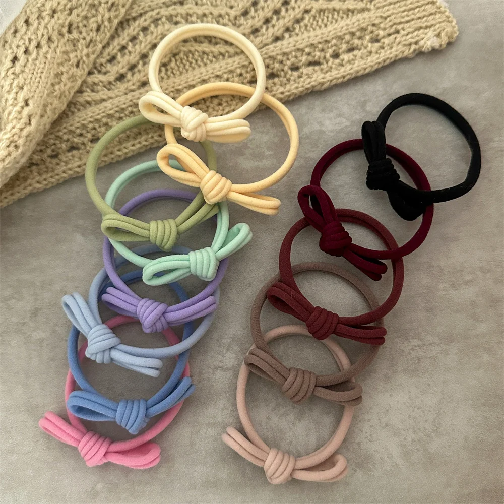 Sweet Women Girls Bow High Elastic Hair Ties Hair Rubber Bands Scrunchies Ponytail Hair Holder Headband Hair Accessories