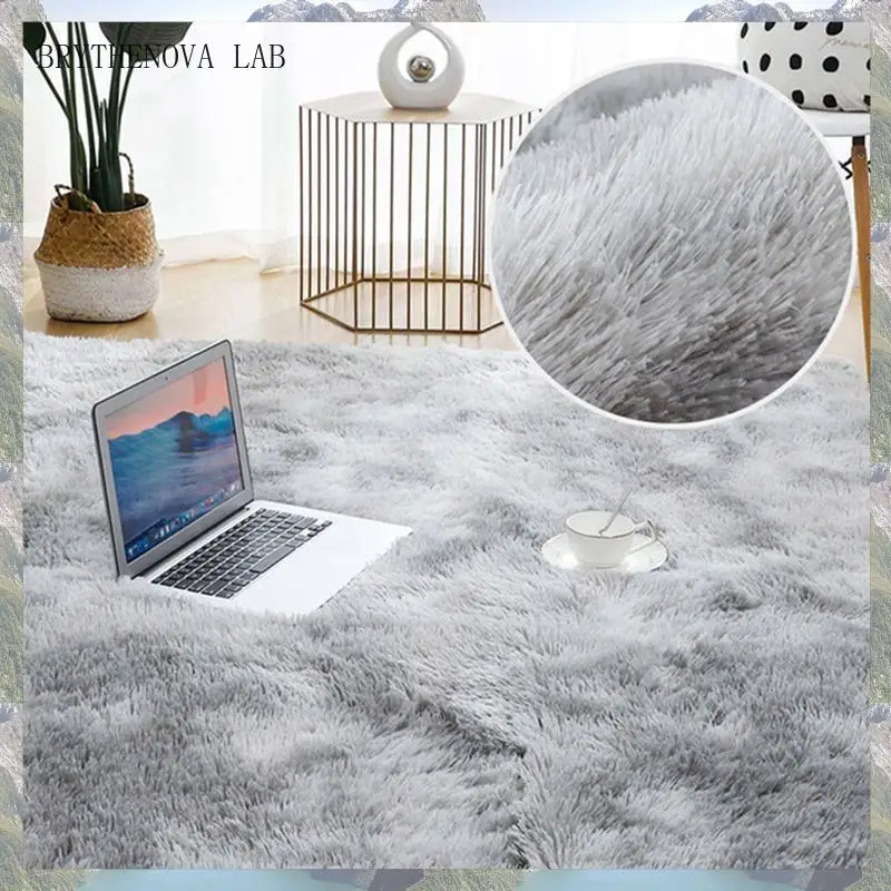 2025 Trend 2X Tie-Dye Gradient Color Carpet Bedroom Living Coffee Room Table Mat Long Hair Washed Floor Mat