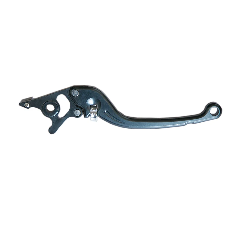Modified Aluminum Adjustable Hydraulic Disc Brake Levers, Titanium Fin Left & Right Brake Handles for E-Bike Electric Motorcycle