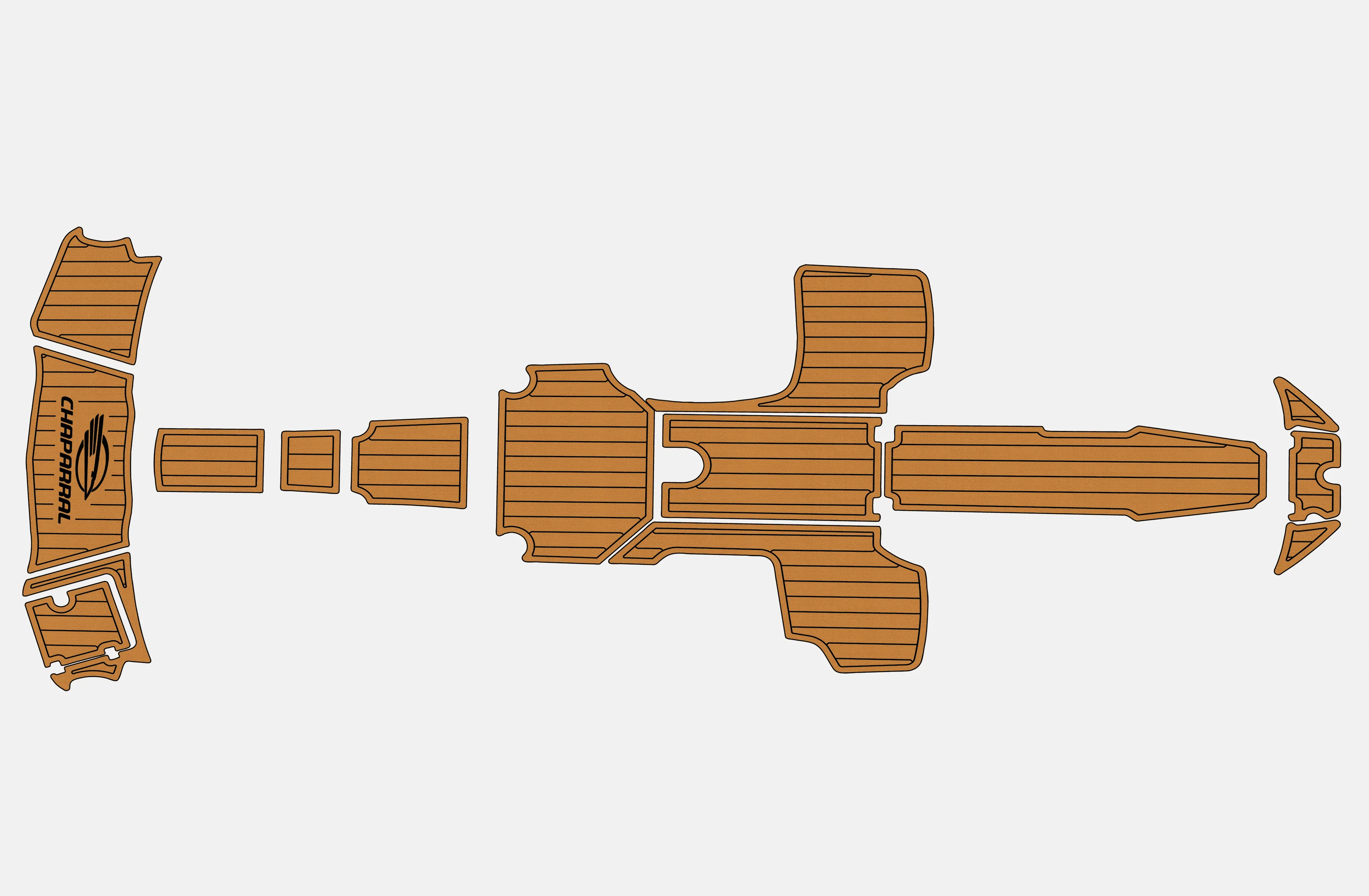 

2020-2021 Chaparral 203 Vortex VRX 1/4" 6mm EVA foam Non-Slip PVC Teak Decking marine Mat seadek aqua carpet Marine Floor