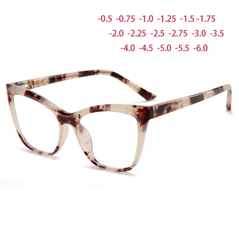 

Full Rim Anti-Blue Ray TR90 Frame Cat Eye Eyewear Women Style Nearsighted Spectacles 0 -0.5 -0.75 -1.0 -2.0 -3 -4 -5 To -6.0