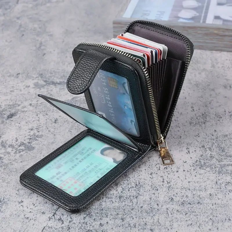 New Men's Women's Anti-magnetic Large Capacity Card Holder Multiple Card Slots Compact Wallet For Driving License